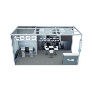 Stands modulaires personnalisables de 10x20 pieds, sublimation par transfert thermique, pliables, portables, pour salons professionnels, installation rapide, éclairage - Product Image 1