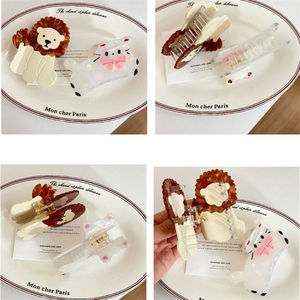 กิ๊บติดผมอะซิเตทลายการ์ตูนสัตว์น่ารัก ดีไซน์เป็ด ฉลาม สำหรับผู้หญิง - Product Image 3