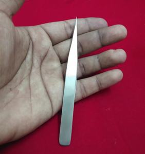 Pince à épiler droite en acier inoxydable OBEXA de haute qualité pour extensions de cils, avec logo et emballage personnalisés - Product Image 4