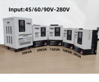30kva 30kw 220V affichage LED SVC monophasé 90-260V stabilisateur de régulateur de tension automatique pour climatiseur