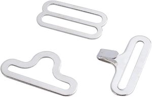 Lot de pinces à nœud papillon en métal, argentées et cuivrées, largeur réglable, attaches pour cravate, accessoires DIY - Product Image 1