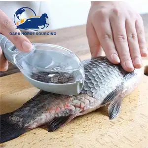 Vente en gros manuel écailles de poisson grattoir propre écailles de grattage de peau de poisson rabotage écailles de poisson dissolvant