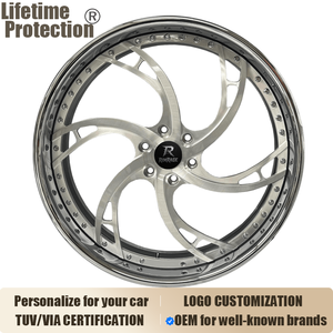 Ruedas Forjadas Rucci BANKS <span class=keywords><strong>de</strong></span> 2 Piezas, 18-26 Pulgadas, 5x112 5x120 5x114.3 para BMW M3 M4 Audi RS5 S4 Mercedes C43 AMG Lexus IS350 - Product Image 1