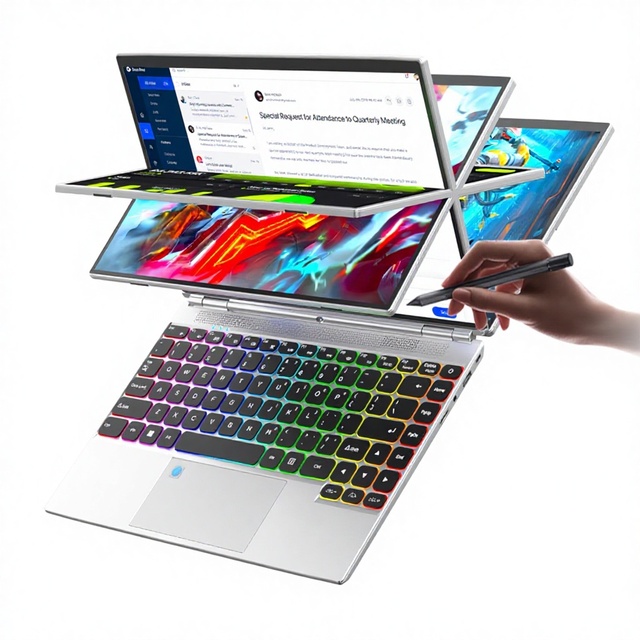 Stijio HL140S 14-Inch Touchscreen All-in-One Laptop Office Gaming Portable Computer 1920x1200 Display Celeron N95 2.0GHz