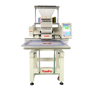เครื่องปักผ้าหัวเดียว 12 เข็ม 1200 รอบต่อนาที แบบ PTP สำหรับอุตสาหกรรมค้าปลีกเสื้อผ้า พร้อมลูกปืนแกนกลาง - Product Image 2