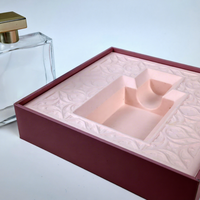Boîte d'emballage personnalisée en pulpe moulée biodégradable et écologique, plateau pour bouteilles de parfum et fragrances