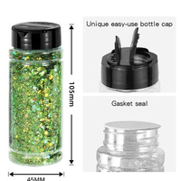 Poudre de Paillettes Holographiques Multiformes en Gros pour Noël, Réutilisable, Scintillante, pour Décoration Artisanale de Fêtes
