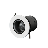 Spot LED encastré orientable 1-10W en aluminium, CRI 90 élevé, design moderne, petite ouverture, lumière focalisée, intérieur, dimmable