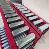 Rouleau de convoyeur léger en acier galvanisé et inoxydable, rouleau de renvoi, rouleau motrice et rouleau non-motrice pour bande transporteuse de ligne d'assemblage