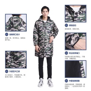 ผ้ากันเปื้อนทำงานบุขนแกะสำหรับผู้ชาย แขนยาว ป้องกันฝุ่น เสื้อคลุมกันเปื้อนสำหรับใส่กลางแจ้ง สไตล์ลำลอง - Product Image 1