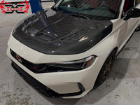 Pour Honda Civic type-r FL5 Offres Spéciales fibre de carbone sèche Vrs Style multi-évent modifié moteur capot carrosserie Kit voiture accessoires