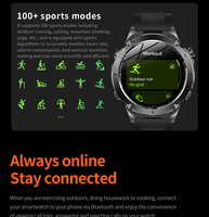 Reloj Inteligente Deportivo para Exteriores Y101 con GPS para Hombre, Pantalla AMOLED, Resistente al Agua, Múltiples Modos, Función de Contestar Llamadas, Monitor de Actividad Física