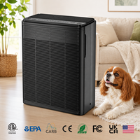 Purificateur d'air HEPA à économie d'énergie prêt à l'exportation pour chambre à coucher, salon, espaces pour animaux domestiques, avec faible niveau sonore, verrouillage enfant et certifications ETL EPA CARB UKCA