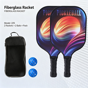 Raquette de pickleball GQK, noire unie, sans bordure, poignée antidérapante, forme standard, pour enfants et adultes, toutes saisons, entraînement, légère - Product Image 3