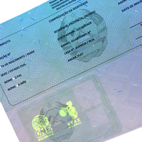 Papier de sécurité personnalisé avec fibres UV anti-contrefaçon, fibres fluorescentes invisibles UV, papier en pâte de bois vierge