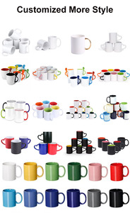 Taza <span class=keywords><strong>de</strong></span> Café <span class=keywords><strong>de</strong></span> Cerámica <span class=keywords><strong>de</strong></span> 350 ml (11 oz) con Logotipo Personalizado, <span class=keywords><strong>Diseño</strong></span> Moderno con Asa Interior del Mismo Color para el Regreso a Clases, Producto <span class=keywords><strong>de</strong></span> Sublimación - Product Image 5