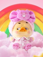 Vente en gros original Canard bouleversé Incarnation Canard arc-en-ciel Série Supports muraux en peluche Boîte aveugle Pendentif en peluche Jolie fille Cadeau Jouet en peluche