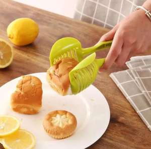 Outil de coupe de tranches de cuisine créative Porte-oignon Pomme de terre Tomate Trancheuse Coupe-fruits et légumes Gadg de cuisine de sécurité - Product Image 3