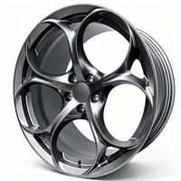 Jantes forgées sur mesure, design trèfle, gris anthracite, 17, 18, 19, 20, 21, 22 pouces, 5x112, 5x114.3, 5x120, 5x127, 5x130 pour BMW, AUDI, Mercedes