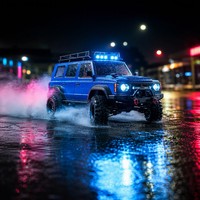 Voiture RC rapide 4x4 Drift SUV 2,4 GHz Télécommandée LED Bleue Direction Proportionnelle ABS+Métal 1:16 Jouet Tout-Terrain