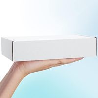 Boîtes d'emballage en carton ondulé blanc imprimé en gros, taille personnalisée, logo, expédition postale, fabrication sur mesure
