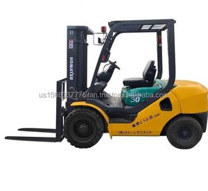 Montacargas Diésel Usado de 3 Toneladas con Altura de Elevación de 3m, Desplazamiento Lateral, Mástiles de Tres Etapas, Motor, Precio Bajo - Product Image 1