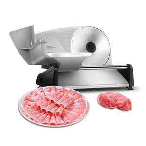 Elektrische fleisch slicer Halbautomatische Rindfleisch/Lamm scheibe maschine