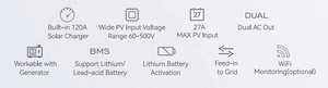 <span class=keywords><strong>Inversor</strong></span> de Corriente de Onda Sinusoidal de 6.5KW, 8KW, 12KW, 48V, 220V, <span class=keywords><strong>Inversor</strong></span> Solar Híbrido, 120A, 160A, MPPT, <span class=keywords><strong>Inversor</strong></span> de CC a CA, <span class=keywords><strong>Inversor</strong></span> Solar Fuera de la Red - Product Image 4