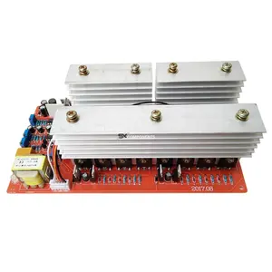 Onduleur de fréquence à onde sinusoïdale pure carte d'alimentation DC 24V 36V 48V 60V à 220V haute puissance 6000W Circuit modèle principal onduleurs