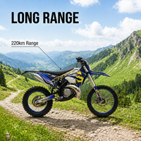 Moto tout-terrain à essence 2 temps 300CC XFH 35KW 110km/h Autonomie 220km Réservoir de carburant 11.4L Motocross pour adultes Style similaire à Yozma