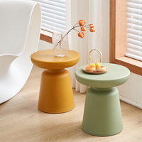 Canapé de salon pour la maison Table d'appoint pour balcon Table à thé simple Table d'angle basse ronde minimaliste créative en forme de champignon