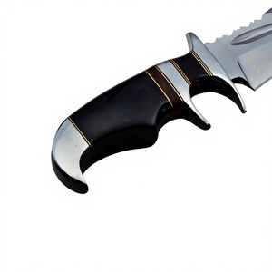 Couteau Bowie à lame fixe en acier sur mesure, manche en bois, pour usage extérieur, avec étui en cuir, à vendre - Product Image 6