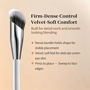 Brocha Profesional Angulada para Maquillaje <span class=keywords><strong>de</strong></span> Ojos, Brocha Pequeña para Base <span class=keywords><strong>de</strong></span> Maquillaje, Brochas <span class=keywords><strong>de</strong></span> Precisión para Difuminar en el Rostro - Product Image 4