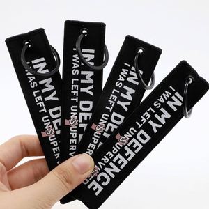 Wholesale Personalized Woven Logo Jet Tag <b>Custom</b> Funny Slogan Fabric <b>Keychain</b> for Quirky Lifestyle Accessories & Gifts - Product Image 4