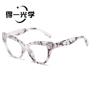 กรอบแว่นตาแบบ Cat Eye ป้องกันแสงสีฟ้า สำหรับทุกเพศ เลนส์ PC แบบเต็มกรอบ - Product Image 1