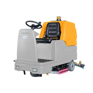 Automatische Hoge Efficiëntie Ride-On Vloer Scrubber Elektrische Reiniging Auto Vloer Scrubber Drogers Reinigingsmachine Apparatuur