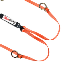 Cuerda de Seguridad con Absorbedor de Energía ANSI Z359.13-2013 para Protección Contra Caídas, Cuerda de Amarre Doble/Bipartida/en Forma de Y, para Construcción