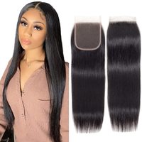 Cabello Humano Virgen Europeo Bozhen Liso Natural Negro 4x4/5x5/13x4 Full HD Grado 12A para Pelucas, Extensiones y Cierres