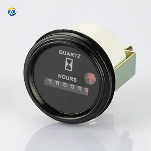 Hot sale LY-748 12V 24V 36V AC/DC Round Engine industrial timer digital Hour Meter counter