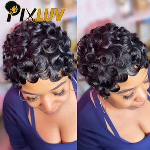 Perruque Courte Bouclée Frisée Pixie Cut en <span class=keywords><strong>Cheveux</strong></span> Humains – Fournisseurs en Gros de Perruques Pixie Cut Sans Colle – Perruque Pixie Cut Sans Colle en <span class=keywords><strong>Cheveux</strong></span> Indiens Bruts Bob - Product Image 3