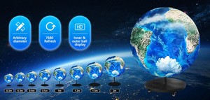 Pantalla LED Esférica de 360 Grados a Todo Color, Diseño Irregular Flexible, Interior P2 Personalizable, Brillo de 650cd - Product Image 3