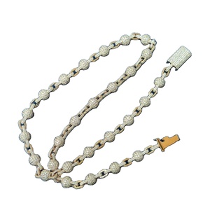Cadena Cubana de Alta Calidad, Estilo Urbano, con Moissanita, para Uso Unisex, Disponible a Precio de Exportación - Product Image 4