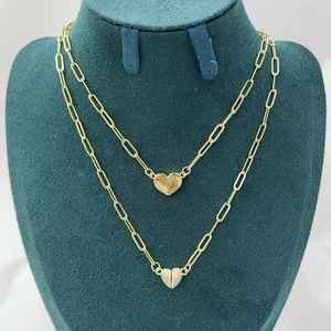 LS-C5780 Collana con Ali Danzanti e Cuori Smaltati, Regalo per Migliore Amica, <span class=keywords><strong>Sorella</strong></span>, Collana BFF in Oro 18k - Product Image 6
