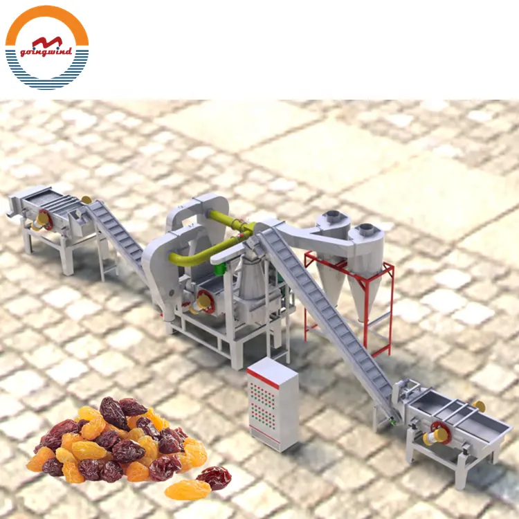 Automatic Commercial Raisin Processing Line Full Auto Industrial Raisins Pre-processing Machine Plant Equipment for Sale