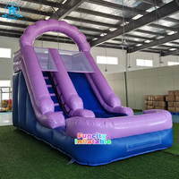 Funcity OEM personnalisé extérieur commercial parc d'attractions aire de jeux grande sauter gonflable escalier toboggan piscine pour fille et garçon