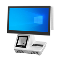 Dispositivo de función NFC de caja registradora POS táctil de pantalla dual de 13,3 pulgadas con capacidad de impresión y escaneo