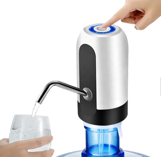 Dispensador de água elétrico recarregável, portátil, inteligente, usb, automático, garrafa de água potável, dispensador