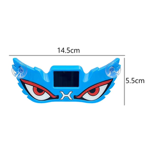 ไฟเตือน LED สำหรับกระจกรถยนต์พลังงานแสงอาทิตย์ ชาร์จแบบ Type-C ไฟตกแต่ง Demon Eye พร้อมเซ็นเซอร์สั่นสะเทือน อุปกรณ์เสริมในรถยนต์ - Product Image 4