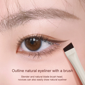 Pincel <span class=keywords><strong>Delineador</strong></span> de Cejas Portátil, Superfino, Plano y Recto, Pincel <span class=keywords><strong>Delineador</strong></span> de Ojos con Punta Angular y Fina - Product Image 4