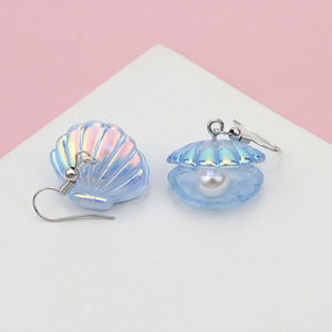 Pendentifs en résine 3D en forme de coquillage perlé pour la fabrication de bijoux DIY (boucles d'oreilles, colliers, bracelets), accessoires de porte-clés faits à la main, breloques - Product Image 6